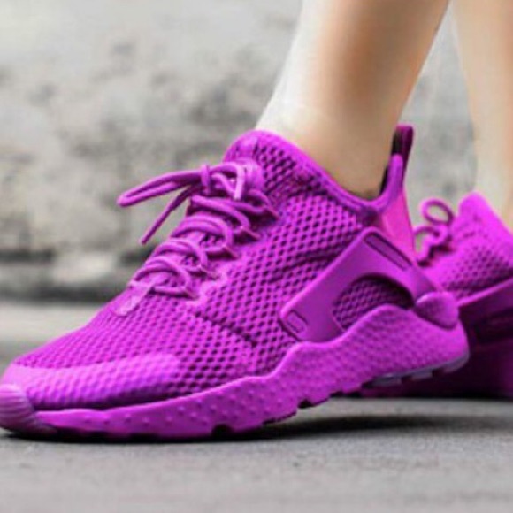 purple huaraches womens